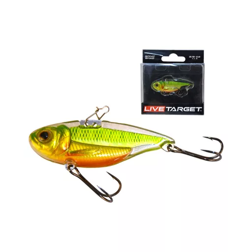 LIVETARGET Sonic Shad Blade Bait ezüst kék 5 cm 11 g rezgő pengecsali