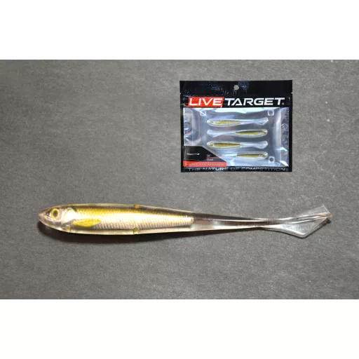 LIVETARGET Ghost Tail Minnow Dropshot Bait ezüst gyöngyház 9,5 cm gumihal