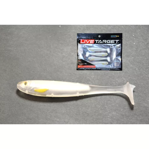 LIVETARGET Slow-roll Shiner Paddle Tail Pearl ezüst barna 8,5 cm gumihal