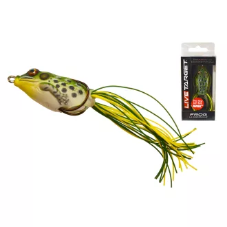   LIVETARGET Frog Walking Bait zöld sárga 4,5 cm 7 g béka műcsali