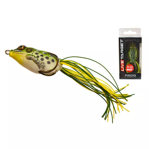 LIVETARGET Frog Walking Bait zöld sárga 4,5 cm 7 g béka műcsali