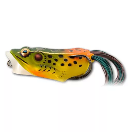LIVETARGET Frog Popper EMERALD-piros 5,5 cm 11 g úszó béka műcsali