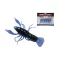 LIVETARGET 2,8" Crawfish Un-rigged kék-zöld 7,1 cm süllyedő lágy műcsali