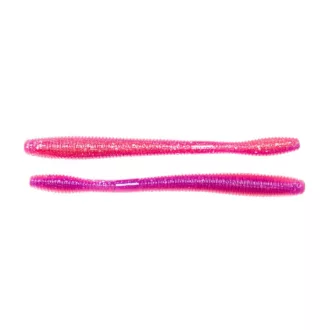   LIVETARGET 4,5" Straight Tail Worm rózsaszín-lila 11,4 cm süllyedő 4 db/csomag lágy műcsali