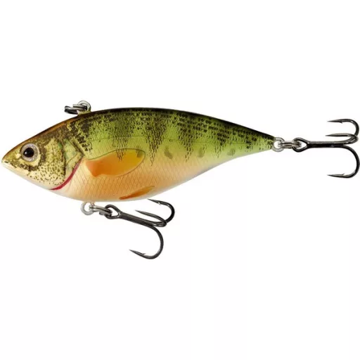 LIVETARGET Yellow Perch Rattlebait natúr-MATTE 6 cm 11 g süllyedő terelőlapka nélküli wobbler
