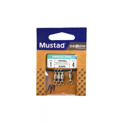 Mustad SS csapágyas 1 harcsázó forgó 4 db/csomag