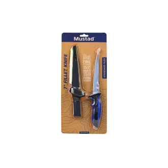 Mustad Filézőkés 7" 18 cm Polírozott Pengével