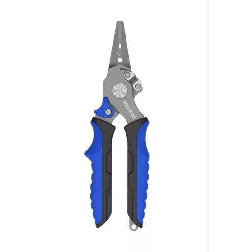 Mustad Volfram Vágós Egyenes fogó 7,5" 19 cm zsinórvágó olló