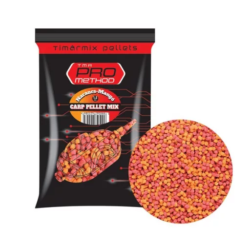 Timár Mix Pro Method Carp Pellet Ananász-vajsav 1,5 mm 800 g etetőpellet