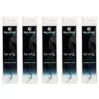   Pallatrax Gripz Straight Point hajszálelőkés 15 lb Steamlink 8-as előkötött horog