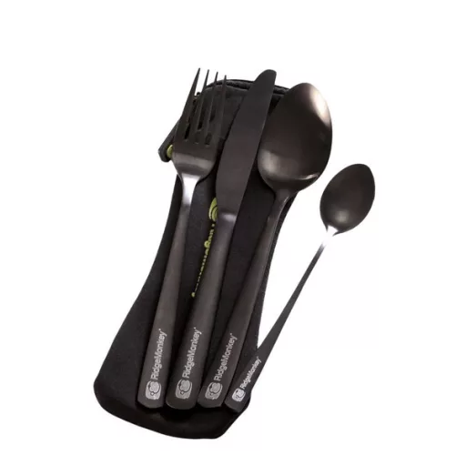 RidgeMonkey DLX Cutlery 2 személyes evőeszközkészlet