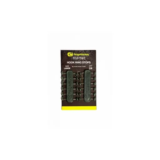 RidgeMonkey RM-Tec Hook-Ring Stops kicsi horogstopper 24 db/csomag