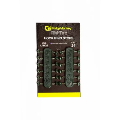 RidgeMonkey RM-Tec Hook-Ring Stops kicsi horogstopper 24 db/csomag