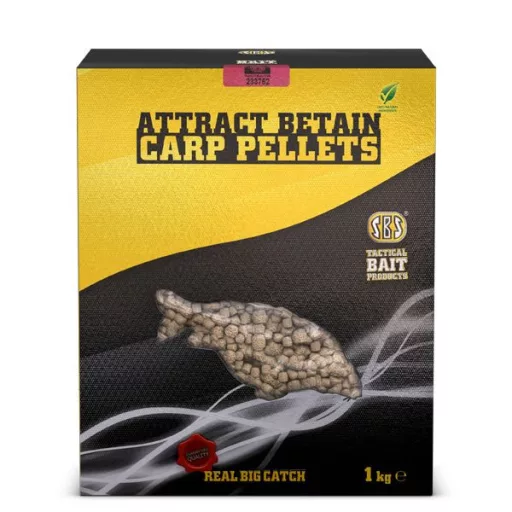 SBS A. B. Carp Pellets Squid O. & Straw 6 mm 1 kg etetőpellet
