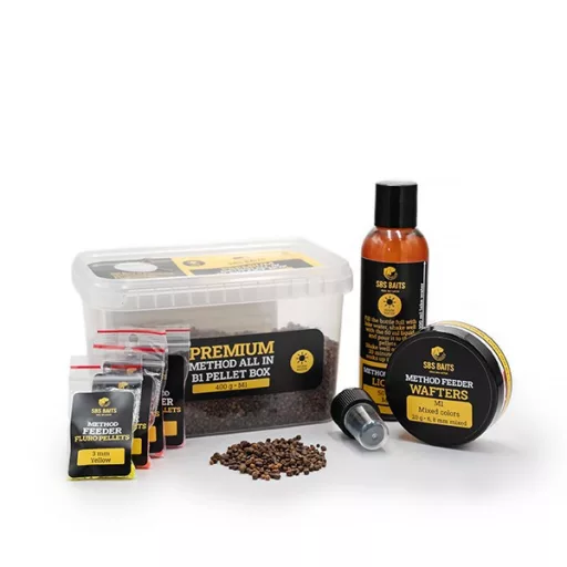 SBS Premium Method All In B1 Pellet Box Pineapple 2–4 mm 400 g etetőpellet
