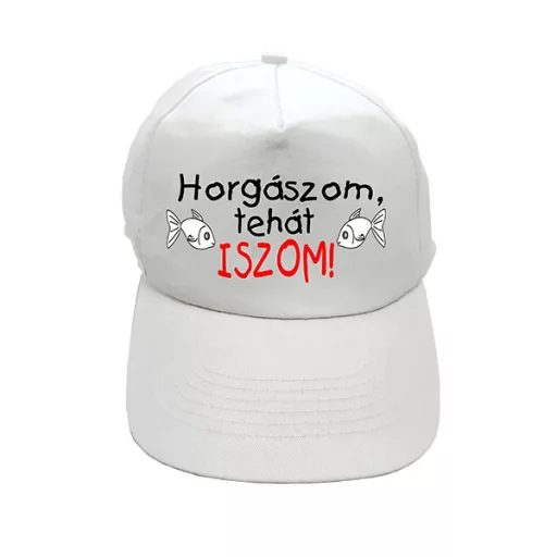 EnergoTeam Feliratos baseballsapka – Horgászom, tehát iszom