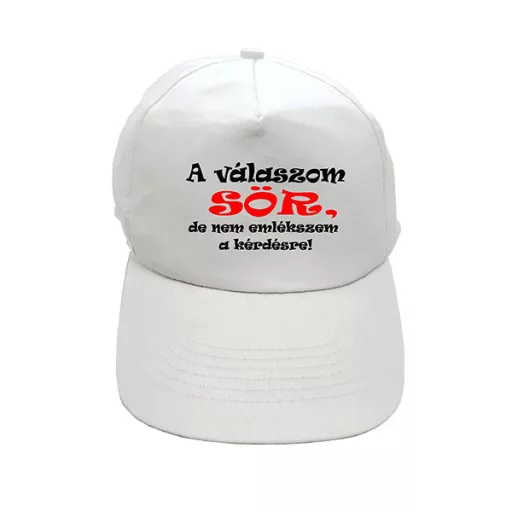 EnergoTeam Feliratos baseballsapka – A válaszom sör!