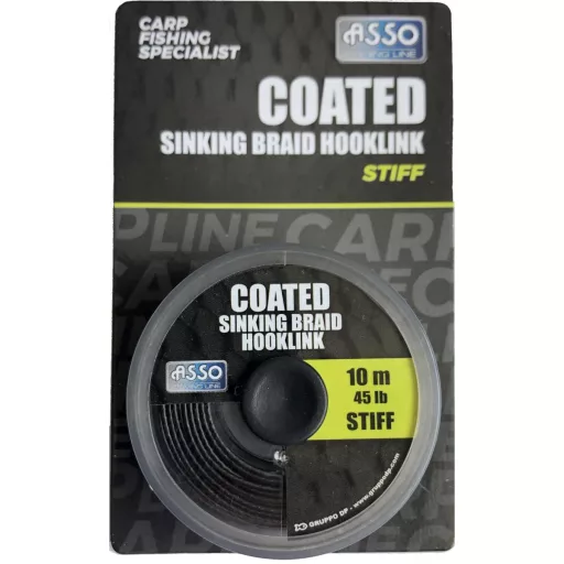 Asso CLASSIC süllyedő BRAID STIFF 10 m 25 lb fonott előkezsinór