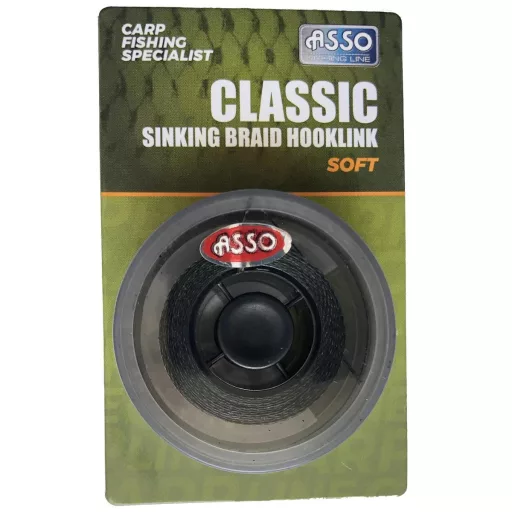 Asso CLASSIC süllyedő BRAID SOFT 20 m 45 lb fonott előkezsinór
