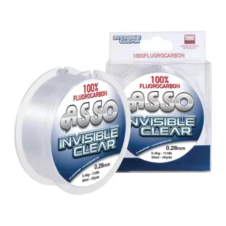   Asso Invisible F.carbon 0,15 mm 50 m átlátszó fluorocarbon zsinór