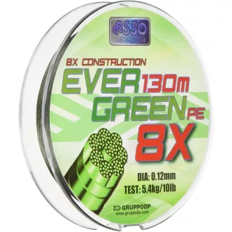 Asso Pe8x Evergreen 0,36 mm 130 m 30,7 kg fonott főzsinór