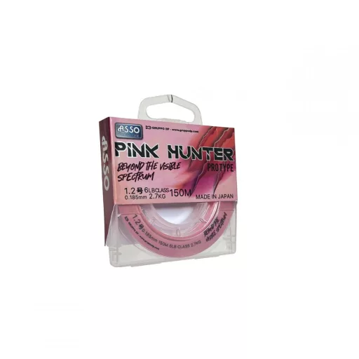 Asso PINK HUNTER 0,185 mm 150 m fluorocarbon bevonatos monofil főzsinór