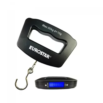Eurostar Elektromos Mérleg 10 g 2*AAA 50 kg horgászmérleg