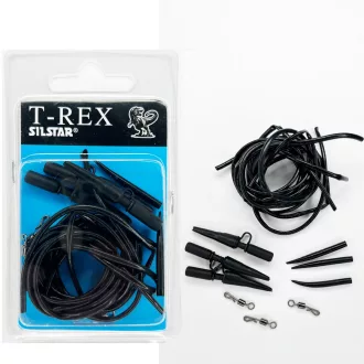   Silstar T-rex Komplett Gyors Végsz. Lágy Csöv pontyozó szerelék készlet 3 db/csomag