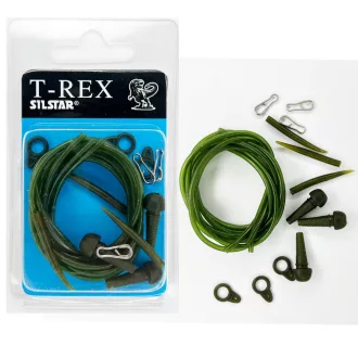   Silstar T-rex Komplett Végsz. 2 GY.KAP. Csövön pontyozó szerelék készlet 3 db/csomag