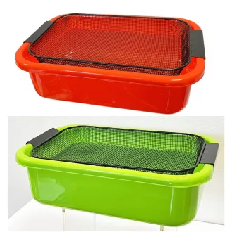 Silstar Keverő Szitával 4 mm 44 × 29 cm etetőanyag-rosta