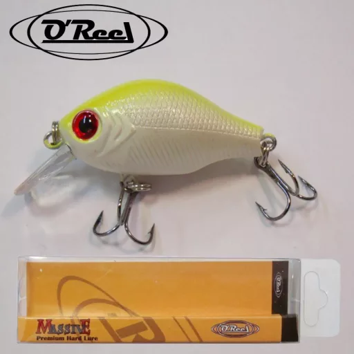 Oreel Katai YW sárga-fehér 5,5 cm 8 g úszó crankbait wobbler