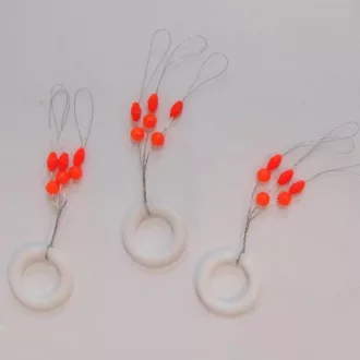 Silstar szilikon gyöngy Ütközőkkel M stopper 3 db/csomag