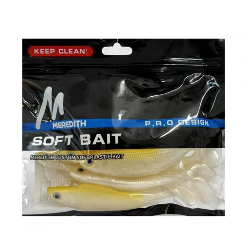 Silstar sárga-fehér 11 cm 13 g 10 db/csomag gumihal