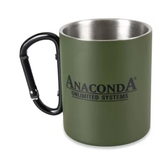   ANACONDA Carabiner Mug 300ml Stainless Steel fém kávéscsésze