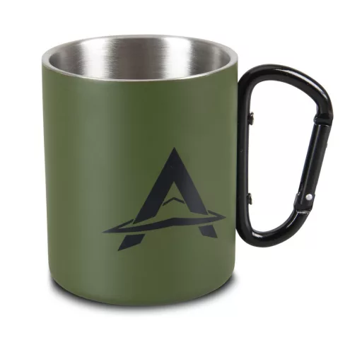 ANACONDA Carabiner Mug 300ml Stainless Steel fém kávéscsésze