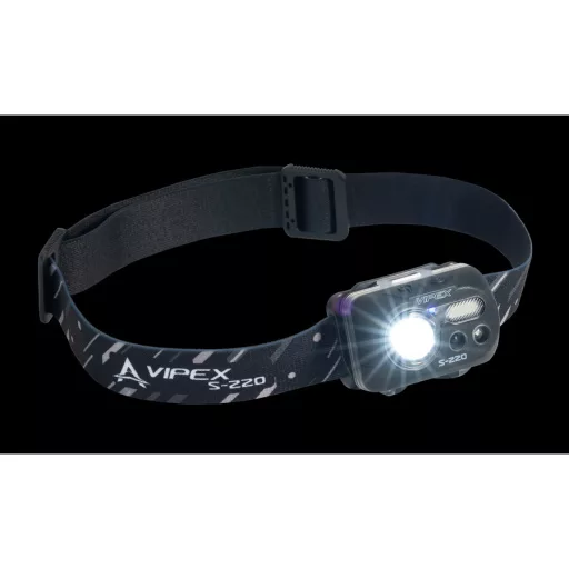 ANACONDA Headlamp Vipex S-220 led fejlámpa / 200-220lm / IPX6 vízállóság / max. üzemidő 6-8 óra