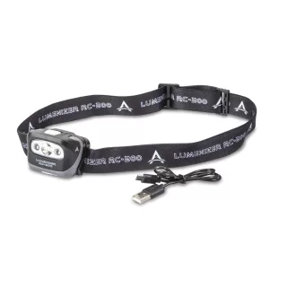   ANACONDA Lumenizer RC-200 led fejlámpa / 200lm / esőálló / USB töltés / 1200mAH / max üzemidő 4,5 óra /