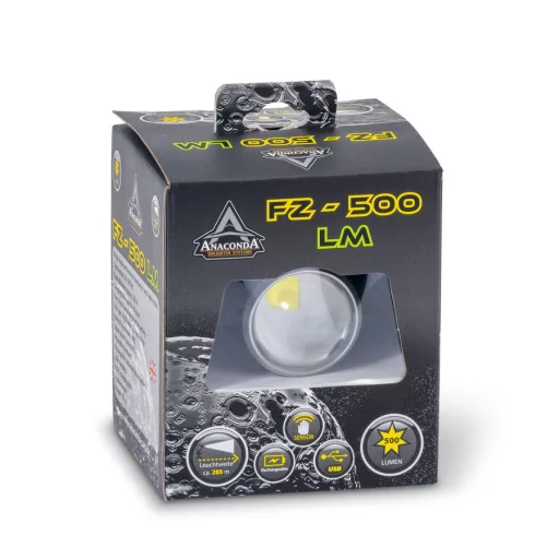 ANACONDA FZ-500LM 500 lumenes, szenzoros fejlámpa zoom funkcióval
