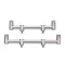 ANACONDA Gunmetal 2 Rod Goal Post Buzzer profi aluminium kereszttartó / 24cm