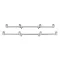 ANACONDA Gunmetal 4 Rod Goal Post Buzzer profi aluminium kereszttartó / 60cm