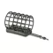 MS RANGE feeder etetőkosár rozsdamentes acél zöld / 80g / 23X32mm