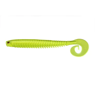 Bite On Rib Worm 100 Lime Perl