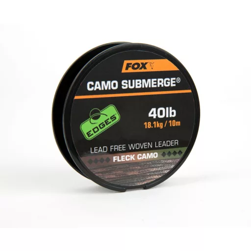 Fox Submerge Fleck 10 m 40 lb terepmintás fonott előkezsinór