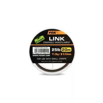   Fox Edges Link Trans 0,64 mm 20 m 35 lb áttetsző khaki monofil előkezsinór