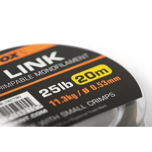 Fox Edges Link Trans 0,64 mm 20 m 35 lb áttetsző khaki monofil előkezsinór