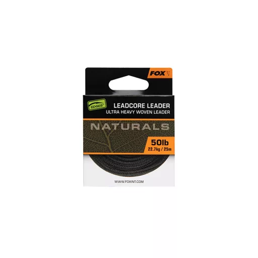 Fox Naturals Leadcore 25 m 50 lb ólombetétes előtétzsinór