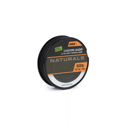 Fox Naturals Leadcore 25 m 50 lb ólombetétes előtétzsinór
