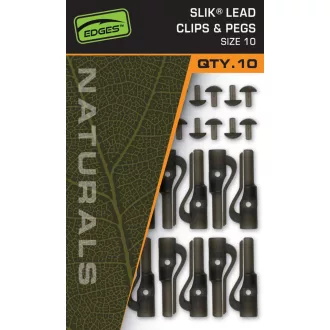 Fox Naturals SZ 10 Slik & Pegs ólomkapocs 10 db/csomag