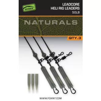 Fox Naturals Leadcore Heli Leaders x 3 pontyozó szerelék