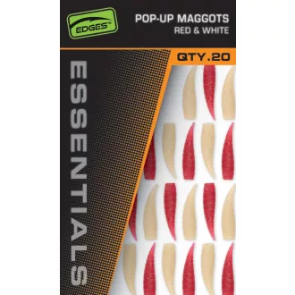 Fox Pop Up Maggots x 20 (10 red,10 white